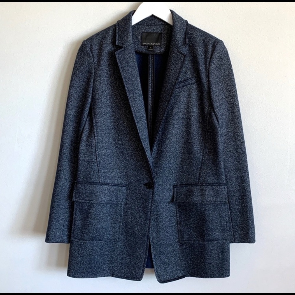 Banana Republic Knit DB Boyfriend Blazer 6